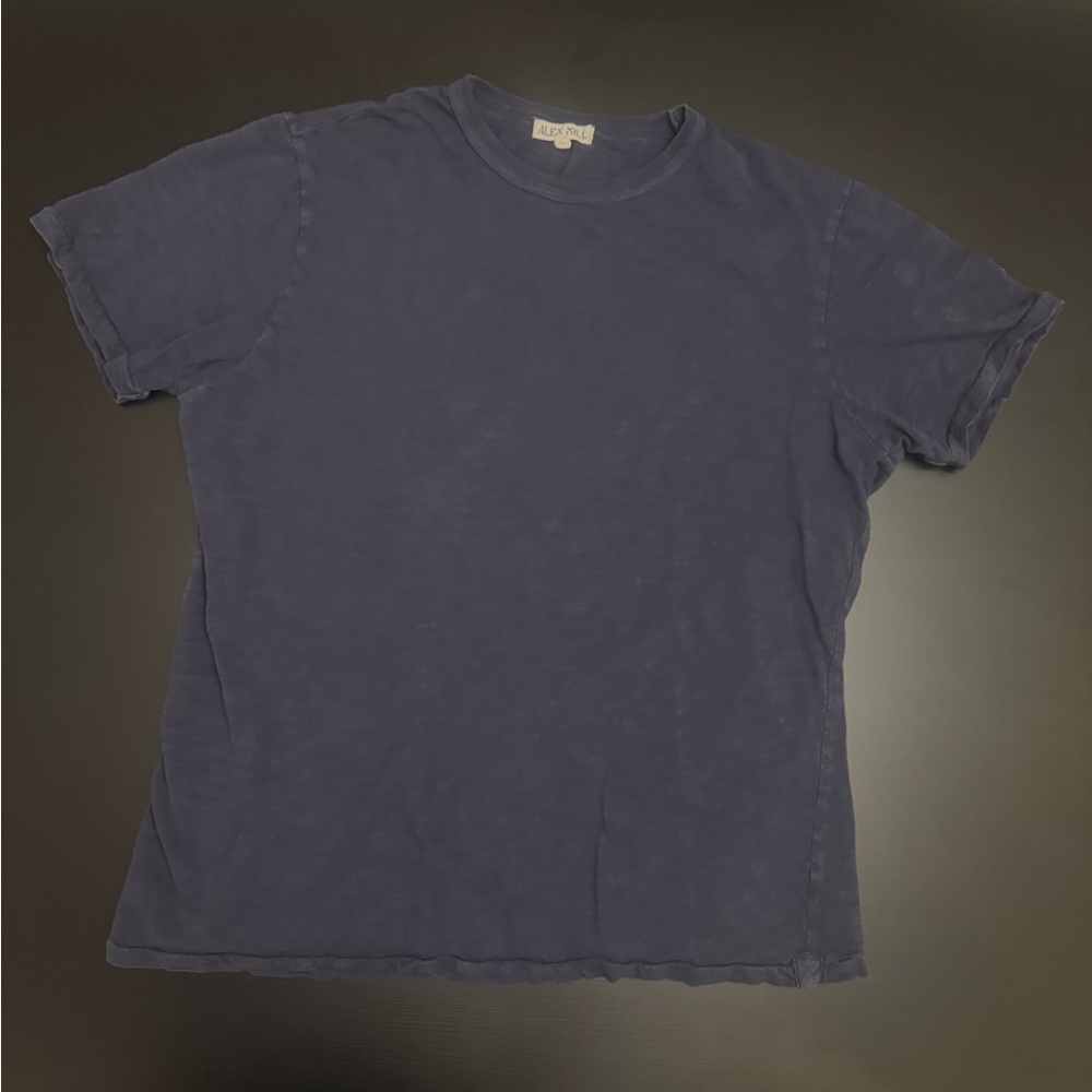 Alex Mill Men's Navy Blue T-Shirt Large